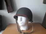 Wo2 US m1 helm repro, Ophalen of Verzenden, Landmacht, Amerika, Helm of Baret