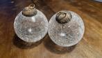 2 glazen kerstballen of heksenballen, Ophalen of Verzenden, Zo goed als nieuw