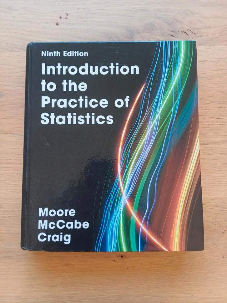 Introduction to the Practice of Statistics (Ninth Edition), Boeken, Studieboeken en Cursussen, Zo goed als nieuw, WO, Beta, Ophalen of Verzenden