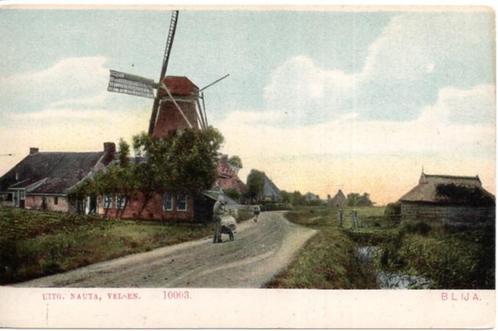 (F465) Ansichtkaart Blija molen 't Lam ca.1916 Nauta 10003, Verzamelen, Ansichtkaarten | Nederland, Ongelopen, Friesland, Voor 1920