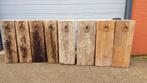 Oude hardhouten zuilen meerpalen kunstwerk vaas beeld, Verzenden, Zo goed als nieuw, Hout, Overige typen