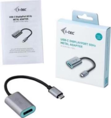 NIEUW i-tec USB-C Metal Displayport Adapter 4K/60Hz, €7,99 beschikbaar voor biedingen