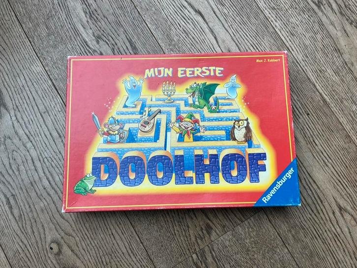 Mijn eerste doolhof - spel (junior versie), Hobby en Vrije tijd, Gezelschapsspellen | Bordspellen, Gebruikt, Een of twee spelers