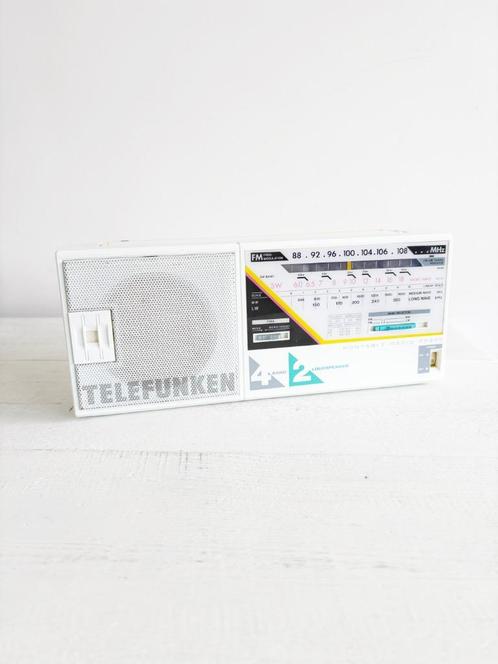 Telefunken PR 20 wit radio – Vintage klassieker, Audio, Tv en Foto, Radio's, Gebruikt, Radio, Ophalen of Verzenden