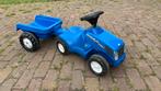 New Holland loop tractor met kar, Kinderen en Baby's, Speelgoed | Buiten | Voertuigen en Loopfietsen, Ophalen, Gebruikt