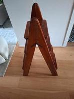 Bibliotheek trapje oud mahonie houten trap vintage, Huis en Inrichting, Ophalen, Gebruikt
