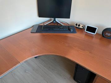 Ikea Galant eiken hoekbureau + bureaukast - afbeelding 6