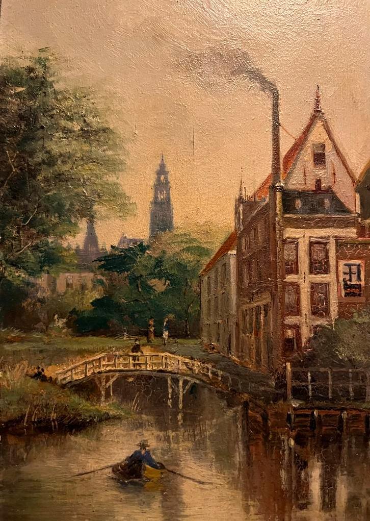 E.H.E. Kool, olieverfschilderij, ca. 1910, Antiek en Kunst, Kunst | Schilderijen | Klassiek, Ophalen of Verzenden