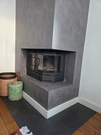 Te koop: Barbas Houtkachel – Hoekmodel 3ZO Klein (6 kW), Ophalen, Gebruikt, Houthaard