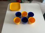 Tupperware Bekers & Bordjes - Set van 8, Huis en Inrichting, Keuken | Tupperware, Ophalen of Verzenden, Gebruikt, Blauw, Beker of Kan