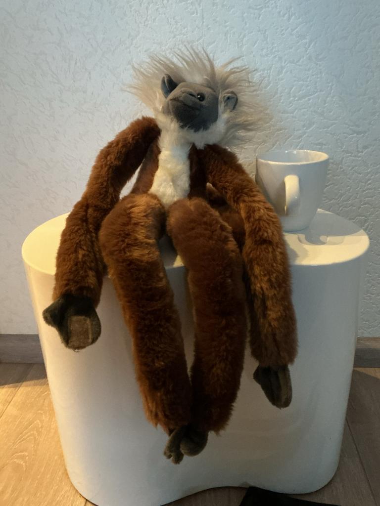Schattige bruine aap knuffel, Verzamelen, Ophalen of Verzenden, Zo goed als nieuw, Overige typen