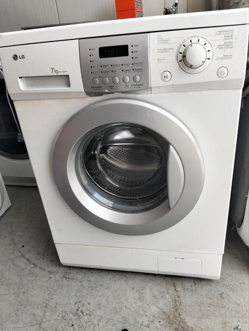 LG Wasmachine 7kg, Witgoed en Apparatuur, Wasmachines, Gebruikt, Voorlader, 6 tot 8 kg, 85 tot 90 cm, 1200 tot 1600 toeren, Handwasprogramma