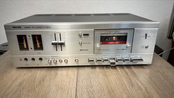 Philips N2544 vintage VU Cassette Deck (High Fidelity Int.) beschikbaar voor biedingen
