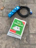 Kampeer elektra 10 meter en grondzijl, Caravans en Kamperen, Caravan accessoires, Ophalen of Verzenden, Zo goed als nieuw