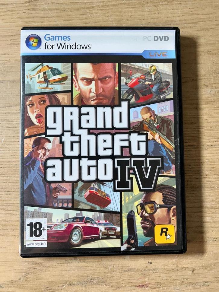 PC GTA 4, Spelcomputers en Games, Games | Pc, Zo goed als nieuw, Avontuur en Actie, 1 speler, Vanaf 18 jaar, Ophalen of Verzenden