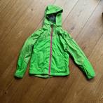 Felgroene regenjas met roze rits van Icepeak maat 140., Caravans en Kamperen, Regenkleding, Ophalen of Verzenden, Gebruikt, Regenjas