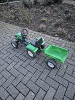 Kleine kindertractor met aanhanger te koop voor €25, Ophalen, Gebruikt, Overige merken, Met kar of aanhanger