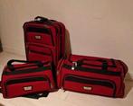 Air Canada koffer weekend tassen set, Ophalen, Gebruikt, Zacht kunststof, Slot