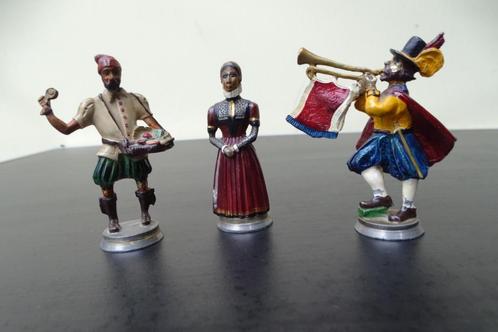 3 Tinnen soldaatjes, Haffelin Historie, Antiek en Kunst, Antiek | Speelgoed, Ophalen of Verzenden