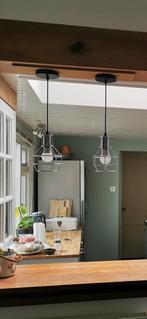 Twee moderne hanglampen, Huis en Inrichting, Lampen | Hanglampen, Ophalen, Gebruikt, Minder dan 50 cm