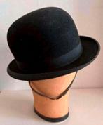 Antieke zwarte Ruiter Bowler hoed (set), Antiek en Kunst, Antiek | Kleding en Accessoires, Dames, Tress & Co, Verzenden