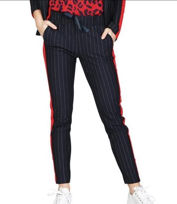 Nieuwe donker blauwe gestreepte Geisha pantalon Maat XS of 2 beschikbaar voor biedingen