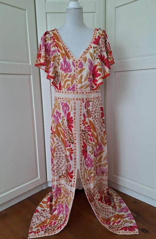 Kleurige hippie ibiza maxi jurk, maat L (of kleine XL), Kleding | Dames, Jurken, Gedragen, Maat 42/44 (L), Beige, Onder de knie