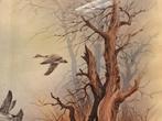 John E. Bradley Getting Away Pintails Eenden, Antiek en Kunst, Kunst | Litho's en Zeefdrukken, Ophalen of Verzenden