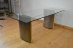 Vintage 1980s Belgo Chrom Eettafel - Tafel incl. tafelblad, Antiek en Kunst, Antiek | Meubels | Tafels, Ophalen