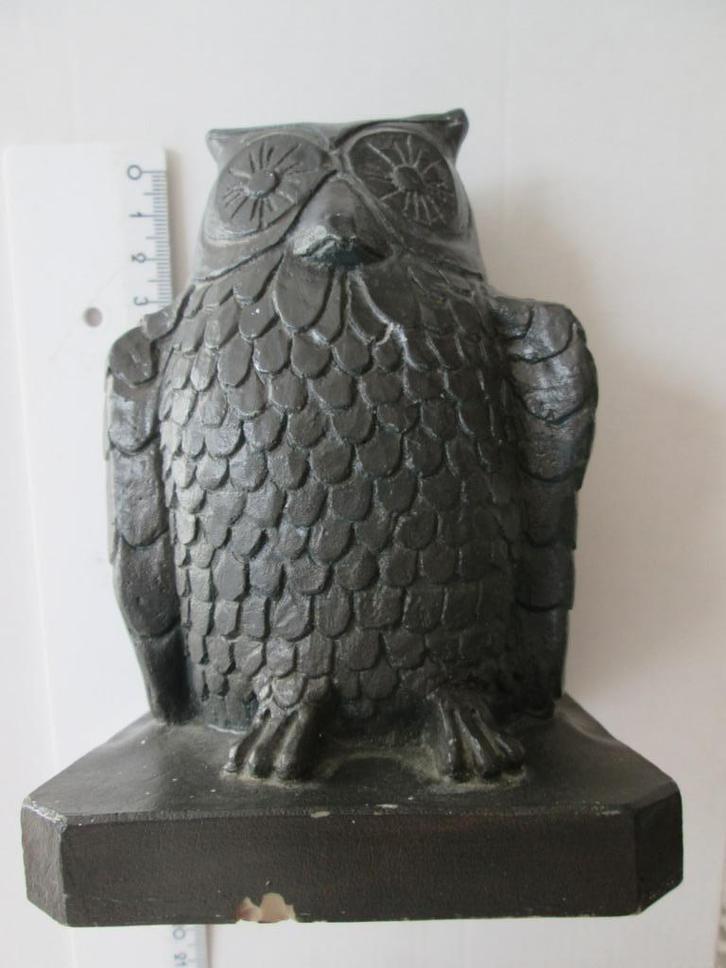 onderwijsgemeenschap 31 juli 1991 Venlo beeldje uil, Verzamelen, Beelden en Beeldjes, Gebruikt, Mens, Ophalen of Verzenden