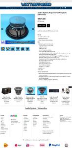 Audio System X15-1100 XION 15 inch subwoofer 1100WRMS, Info@optimount.nl, Ophalen of Verzenden, Zo goed als nieuw, Anholtseweg 48A 7091 HB DINXPERLO