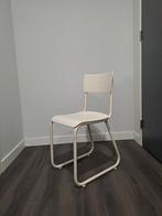 Jaren 60 stoel, wit buisframe, Huis en Inrichting, Stoelen, Ophalen, Gebruikt, Wit, Eén