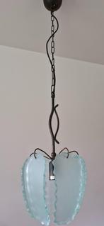 hanglamp groen melkglas, Huis en Inrichting, Lampen | Hanglampen, Ophalen, 50 tot 75 cm, Modern, Glas