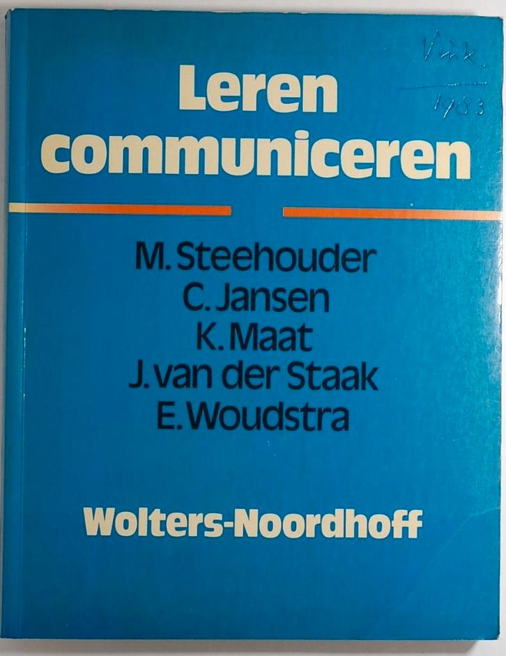 Leren communiceren (1984), Boeken, Studieboeken en Cursussen, Zo goed als nieuw, HBO, Alpha, Verzenden