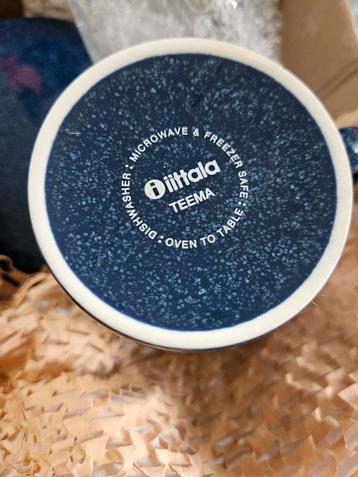 iittala Teema 2x mokken + 2x diepe borden - blauw NIEUW beschikbaar voor biedingen