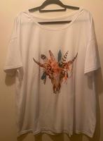 Ibiza bohémien style t-shirt, Kleding | Dames, Wit, Maat 42/44 (L), Ophalen of Verzenden, Zo goed als nieuw