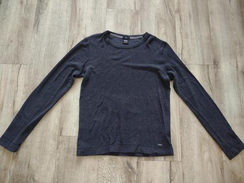 Prachtige zwarte, donkergrijze trui van Hugo Boss, maat M., Kleding | Heren, Truien en Vesten, Zo goed als nieuw, Maat 48/50 (M)