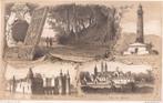 Egmond Bergen Litho Schipperus Kasteel Abdij v. Speijks tore, Antiek en Kunst, Ophalen of Verzenden