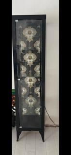 Stijlvolle vitrinekast met glazen deur, Ophalen, Gebruikt, 200 cm of meer, 50 tot 100 cm