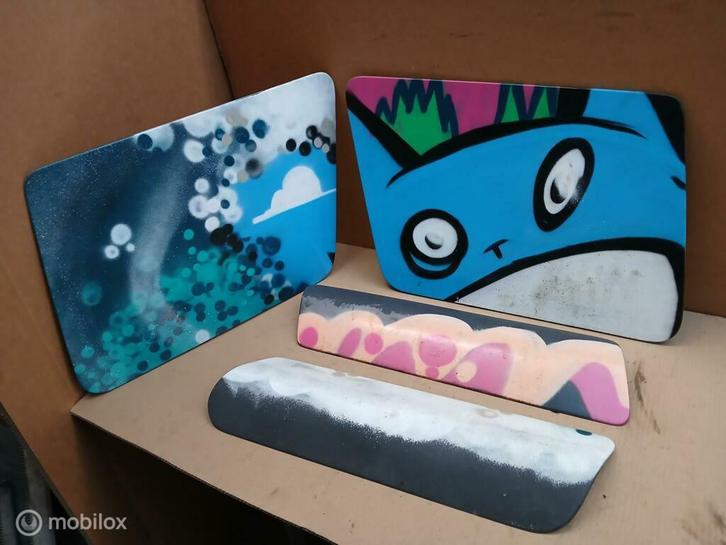 Grijs kenteken zijruit panelen Discovery II 2 raam afdekking, Auto-onderdelen, Overige Auto-onderdelen, Land Rover, Gebruikt, Ophalen of Verzenden