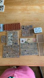 Zwarte Versafine inkt met stempels, Ophalen, Zo goed als nieuw, Houten stempel