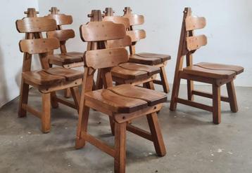 Brutalist eetkamerstoelen beschikbaar voor biedingen