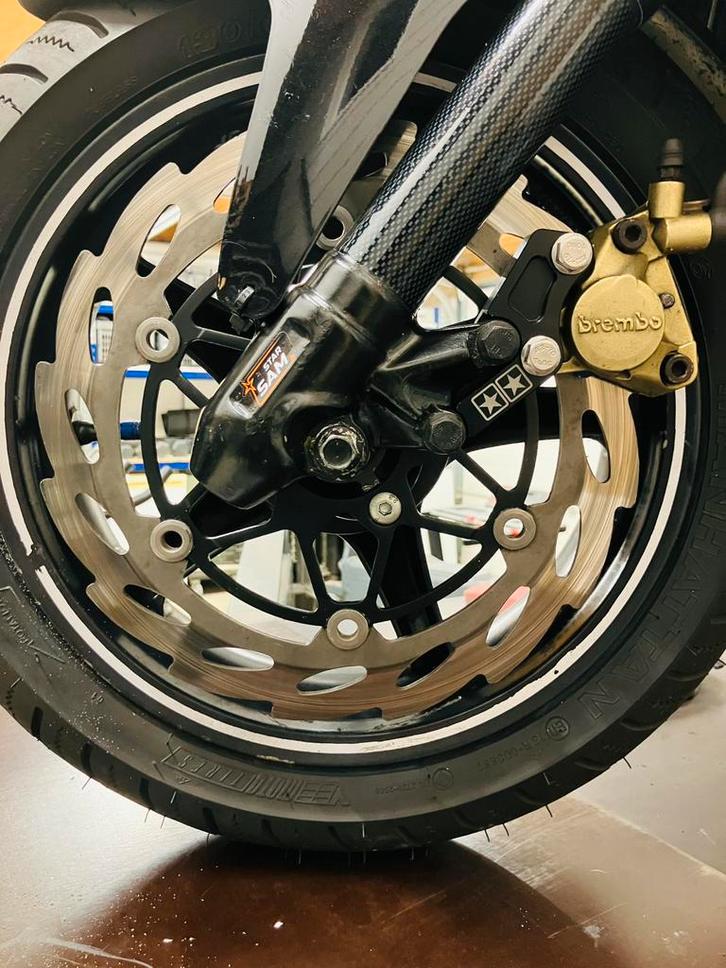 Yamaha Aerox oversized remschijf set Stage6, Fietsen en Brommers, Brommeronderdelen | Scooters, Gebruikt, Yamaha, Overige typen