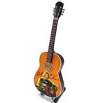 Kurt Cobain Nirvana foto miniatuur gitaar van hout 25cm deco, Verzamelen, Info@deconoord.nl, Verzenden, Deco Noord, Nieuw