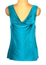 Josh V. topje, glitter top, Zena / Teal, aqua / blauw, Mt. S, Kleding | Dames, Tops, Zo goed als nieuw, Josh V, Verzenden, Blauw