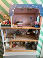 Poppenhuis met echte deurbel en lampjes, Verzamelen, Poppenhuizen en Toebehoren, Ophalen, Zo goed als nieuw, Poppenhuis