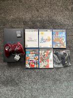 PlayStation 2 met games en controller, Spelcomputers en Games, Ophalen of Verzenden, Gebruikt, Met 1 controller, Met games