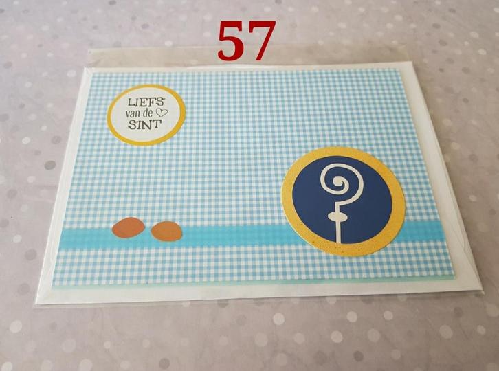 Sinterklaas kaart, Liefs van de Sint 57, Hobby en Vrije tijd, Kaarten | Zelfgemaakt, Nieuw, Overige thema's, Ophalen