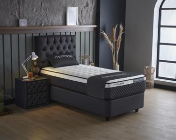 90x200 boxspring bed met opbergruimte  beschikbaar voor biedingen