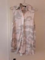 Blouse mouwloos Marc Aurel roze grijs 36, Kleding | Dames, Bodywarmers, Ophalen of Verzenden, Zo goed als nieuw, Maat 36 (S), Grijs